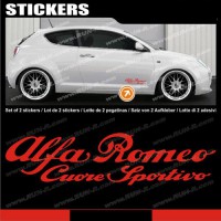 Nálepky, krytky na ventilky, antény, kravata Alfa Romeo